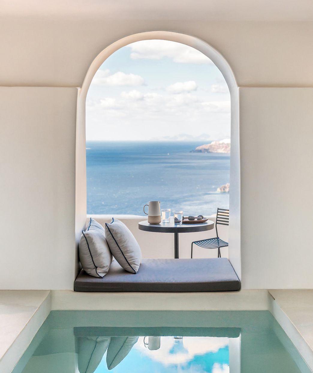 modern resort hotel overlooking ocean